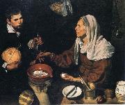 Diego Velazquez Old Woman Cooking Eggs Spain oil painting artist